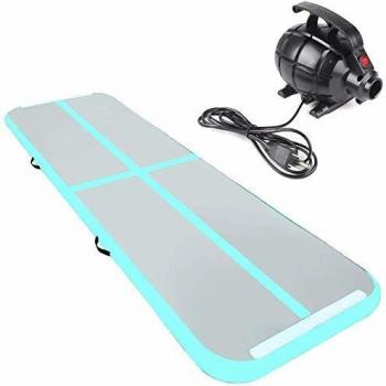 Rolimate Airtrack Gymnastikmatte 3m, aufblasbare Trainingsmatte mit Luftpumpe, Gymnastikmatte mit Tragetasche, Tumbling für Zuhause, Outdoor, Yoga usw