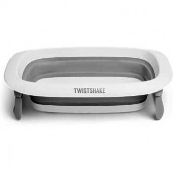 Twistshake Culla portatile 0 mesi, grigio/bianco, dimensioni: 79.5*47.5*10 cm