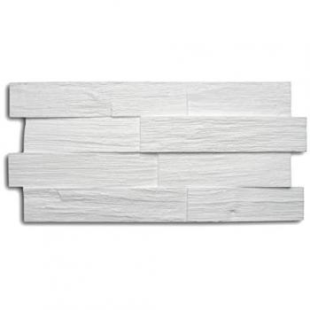 Mural Décosa 3D Wood Relief en polystyrène – blanc