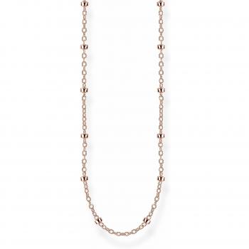 Cadena Rolo de Plata 925 Bañada en Oro Rosa de 18k