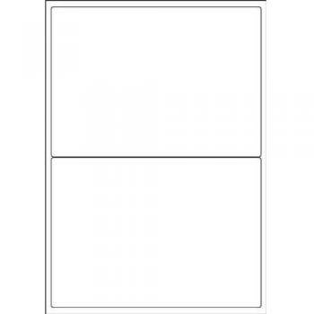 Star White Laser Labels 199.6x143.5mm 2-label sheets