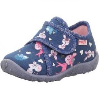 Chausson Superfit bleu clair zébré gris (moyen)