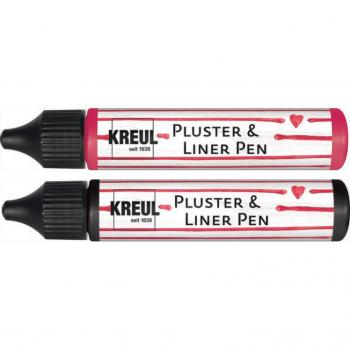 KREUL Pluster & Liner Farbmarker, 29 ml, Neonorange