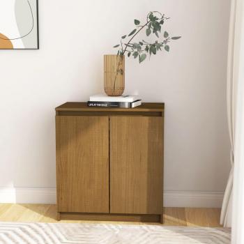 VidaXL Honey Brown Side Cabinet 60x36x65 cm Solid Pinewood