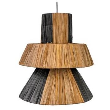 Romimex Lámpara de Techo Negra E27 220-240 V