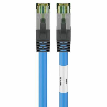 Patch Cable RJ45 CAT 6A 500 MHz + Cat 8.1 Brut S/FTP Bleu OFC 99,9 % AWG24 sans halogène