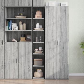 VidaXL Highboard Sonoma Grey 30x41x185 cm Engineered Wood