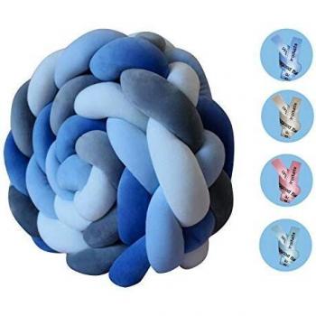 Vinggood Parure Lit Bébé Grey White Dark Blue Blue