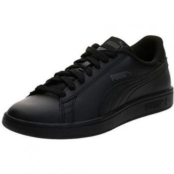 PUMA Unisex Kinder Smash V2 L Jr Sneaker, Schwarz