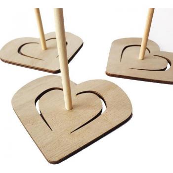 Heart-Shaped Donut Display Stand for Parties