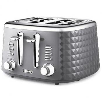 Geepas 4 Slice Bread Toaster with 7 Level Browning Control