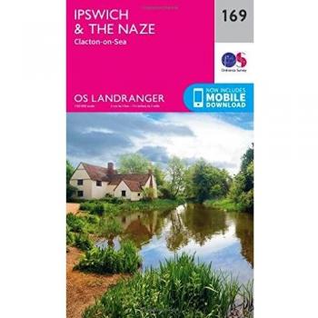 Landranger 169 Ipswich and The Naze, Clacton-on-Sea Map
