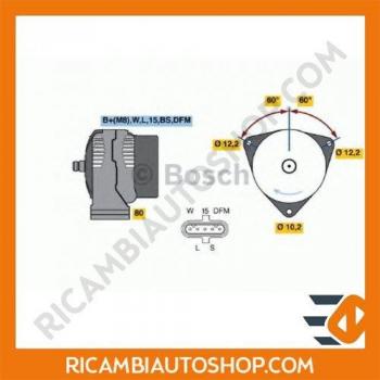 Bosch 0986047520 Wechselstromgenerator