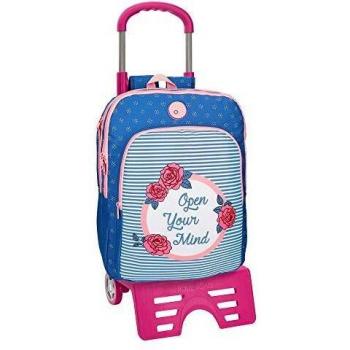 Mochila con Carro Doble Compartimento Rose