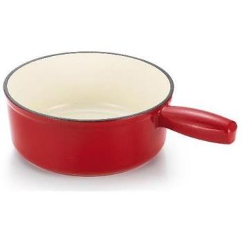 Poêlon de cuisine en fonte émaillée rouge 22 cm (Tableandcook)