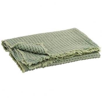 Gaufre Vert Clair J-Line Plaid en Coton