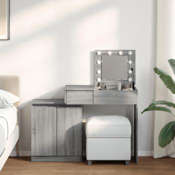 LED Dressing Table in Gray by Sonoma