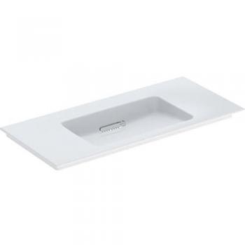 Geberit ONE Möbelwaschtisch 105 cm, ohne Hahnloch und Überlauf, weiß KeraTect