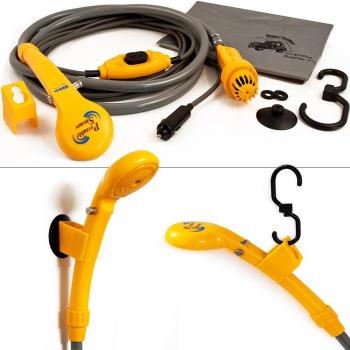 Ducha Exterior Deuba: 12V, 5 m, Color Amarillo