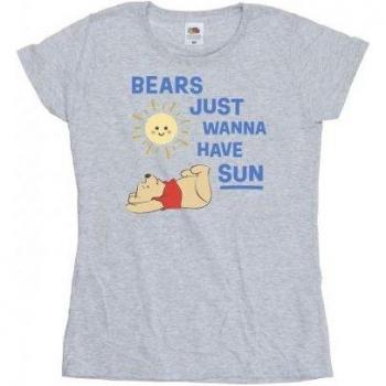 Winnie the Pooh Damen Shirt „Ich will nur die Sonne“ – Baumwolle