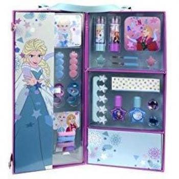 DISNEY FROZEN Set de Maquillage Enfant 2 Rouges à Lèvres 2 Vernis Accessoires