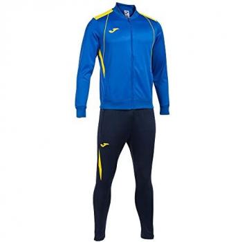 Joma Championship Vii Youth Sports Tracksuit – Royal/Yellow for Ages 12‑14 (Boys)
