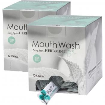 Okina Rinse Long Spin Stick 10 ml – Conjunto de 2 paquetes, 200 piezas portátiles