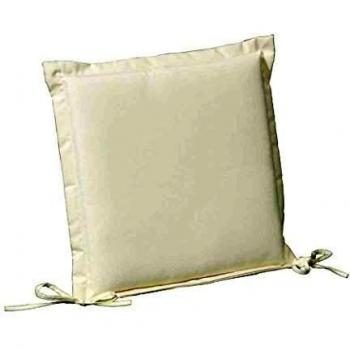 Cojín para Silla de Ratán Papillon 43x43x5 cm Beige Desenfundable