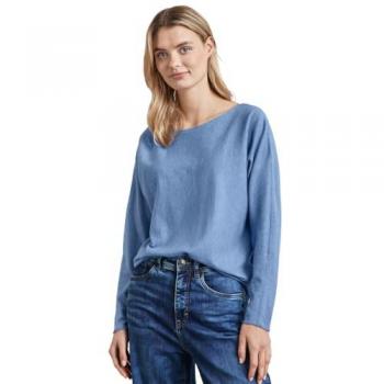 Dolman Pullover Femme Bleu 34 (Street One)
