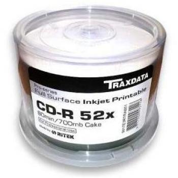CD-R 700 Mo Traxdata 52x Boîte de 100