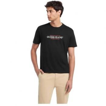 Guess Jeans T-Shirt M4YI42 K8FQ4 Schwarz Regular Fit