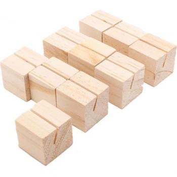Portatarjetas de Madera 10Pcs. – Elegancia Nupcial