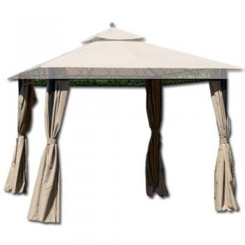 Pack de 4 panneaux latéraux beige foncé pour gazebo Eden
