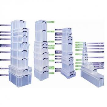 X Really Useful Box 1.75 Litre Small Clear Plastic Storage Box