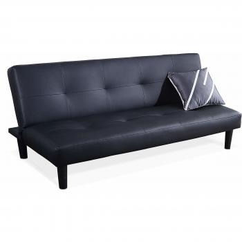 Sofá Adec Clic-clac negro 166x84x75 cm