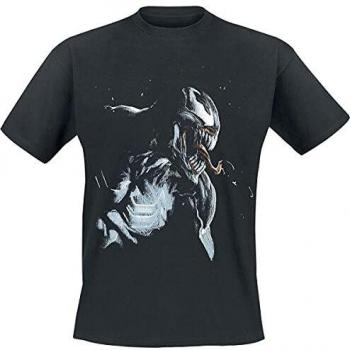 Top Nero M per Uomo: Spider‑Man Venom in Cotone Puro