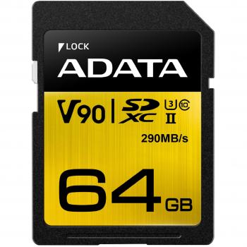 ADATA Premier One 64GB UHS-II U3 Class 10 SDXC Speicherkarte