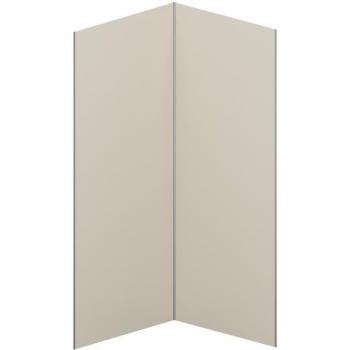 Set de paneles de ducha marfil en aluminio