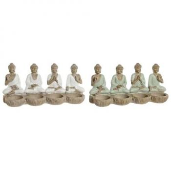 Buddhisme Oriental – Ensemble de 2 statues décoratives, 24×9×11 cm