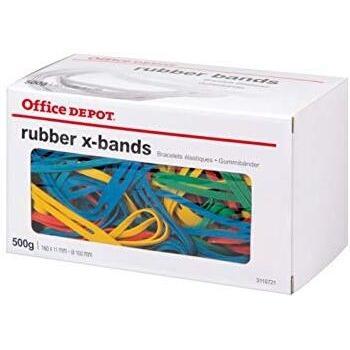 Bulk Rubber Ties – Office Depot – 160mm × 11mm – 100mm Length – 500g Pack