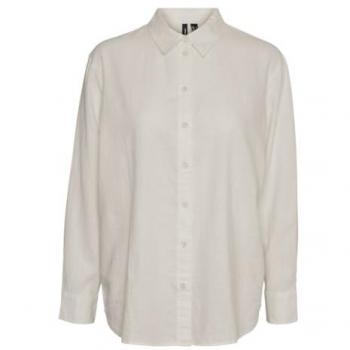 Vero Moda Camicia Maniche Lunghe Lino Moonbeam XL