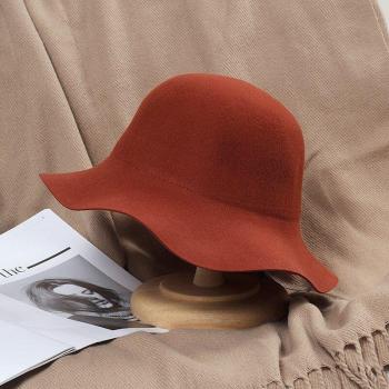 Warm 100% Wool Fisherman Bucket Hat for Women