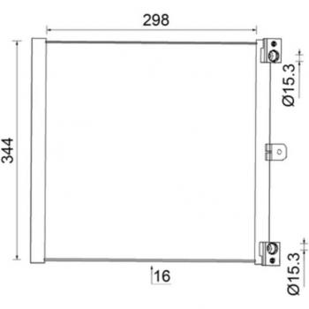 Airconditioning condensator BEHR MAHLE AC 948 000S
