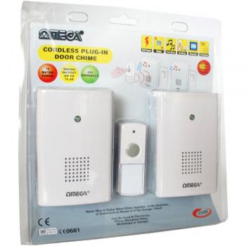 Omega White Cordless Door Chime (Model 17424)