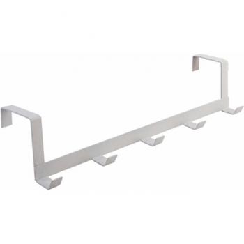 5-Hook Wrought Iron Over Door Hanger for Kitchen Use