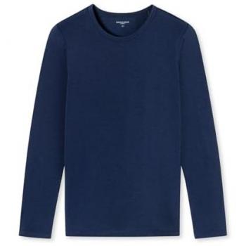 Schiesser Thermo Unterziehshirt langarm unisex dunkelblau Größe 92