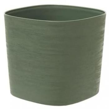 Jardiner Pot Gris Vert 20x20 cm – Réserve d'Eau – GARDEN ID Respect