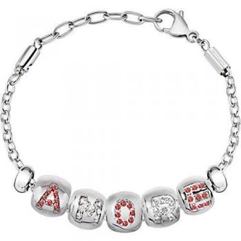 Morellato Silbernes Armband für Damen Drops mit roten Kristallen