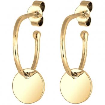 Elli Hänger Kreis Creole Geo-Trend 925 Silber – Damen Creolen