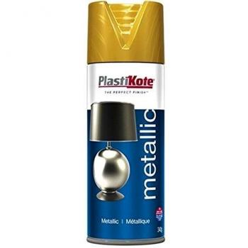 Plastikote Metallic Aerosol Spray Paint Gold 400ml